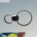 Modern black & silver led hoop wall lamp bedroom ceiling light