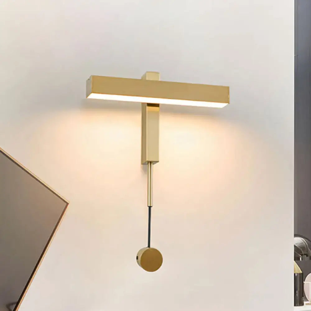 Modern black & silver led wall lamp with adjustable arm bedroom