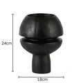 Modern black spherical resin sculpture living room abstract art ornament