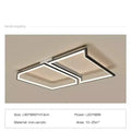Modern black square led smart chandelier living room ceiling light