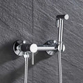Modern black & stainless steel brass bidet faucet bathroom sprayer