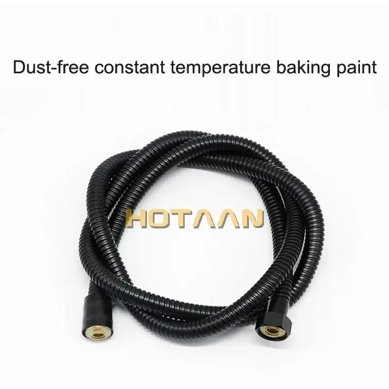 Modern black stainless steel flexible shower hose bathroom pipe
