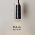 Modern black stone bedside chandelier bedroom pendant light