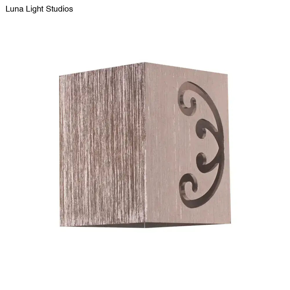 Modern black swirl led wall lamp bedroom light pattern sconce