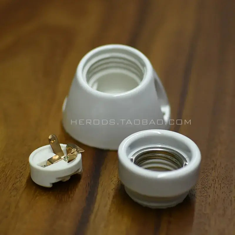 Modern black & white ceramic e27 lamp bulb holder for living room