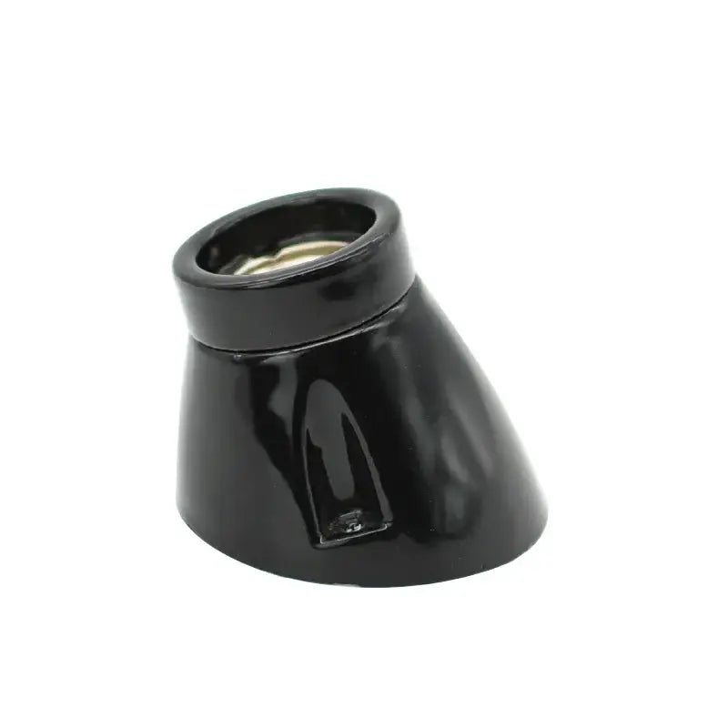 Modern black & white ceramic e27 lamp bulb holder for living room