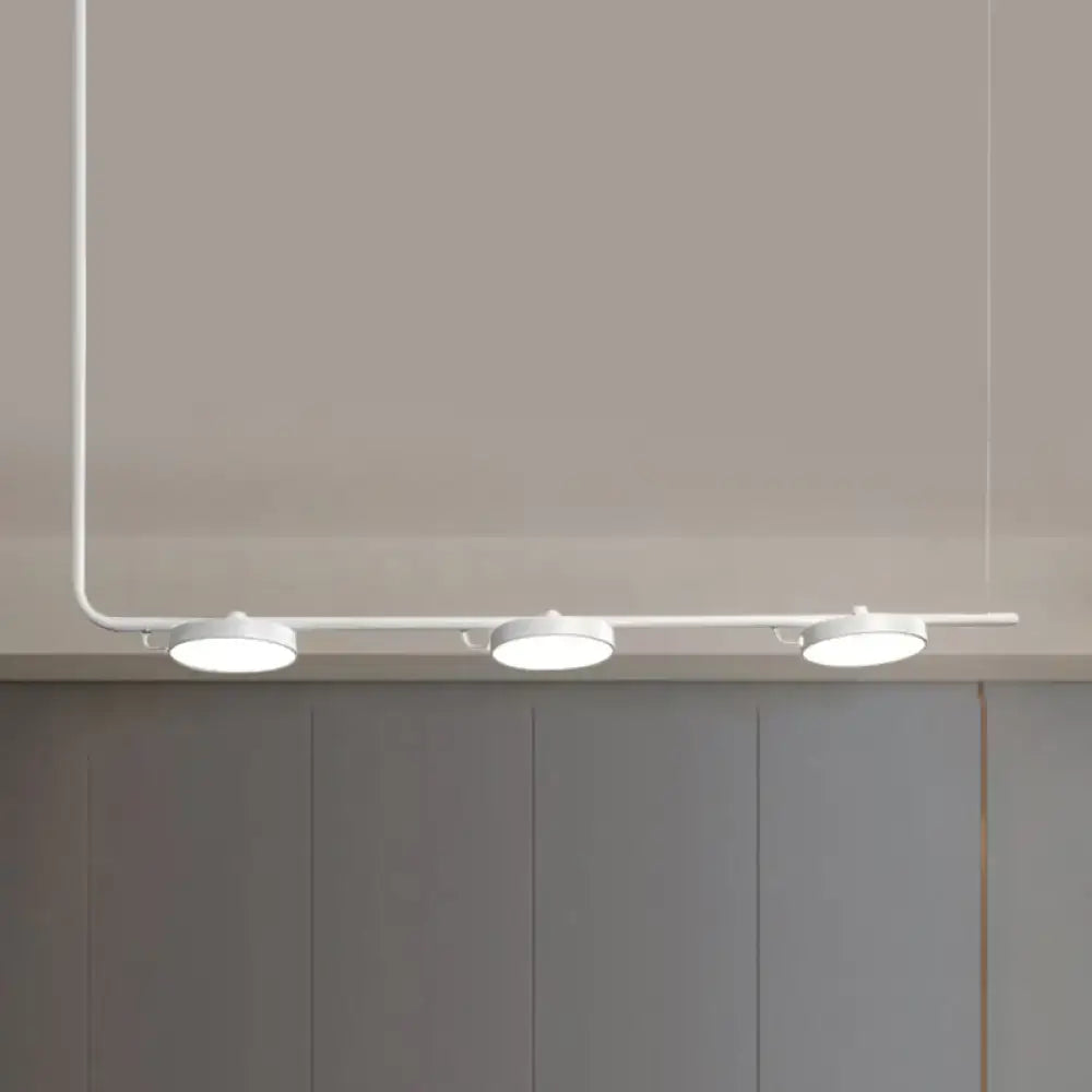 Modern black & white chandelier dining room pendant light