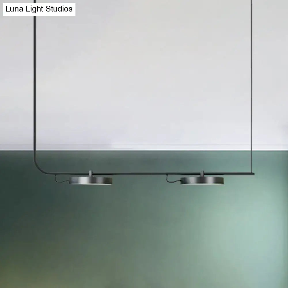 Modern black & white chandelier dining room pendant light