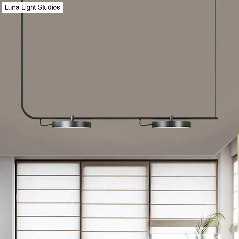 Modern black & white chandelier dining room pendant light