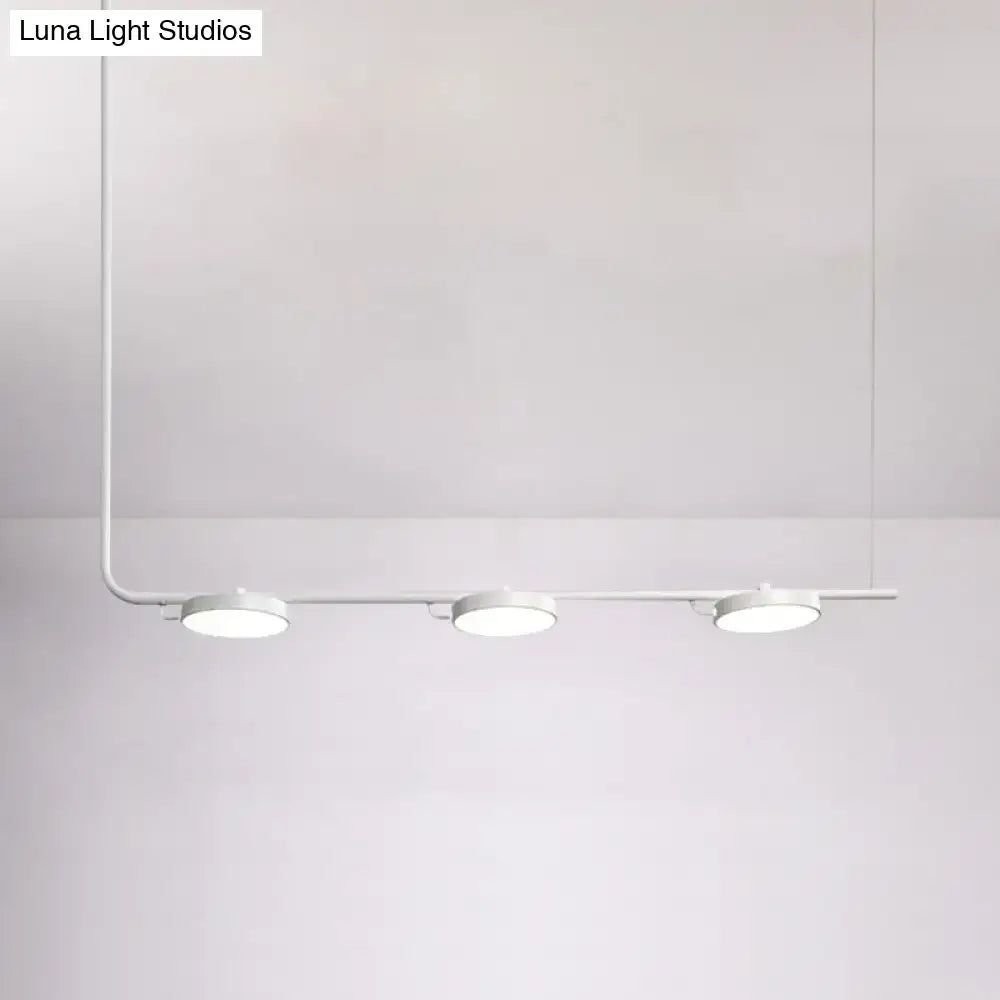 Modern black & white chandelier dining room pendant light