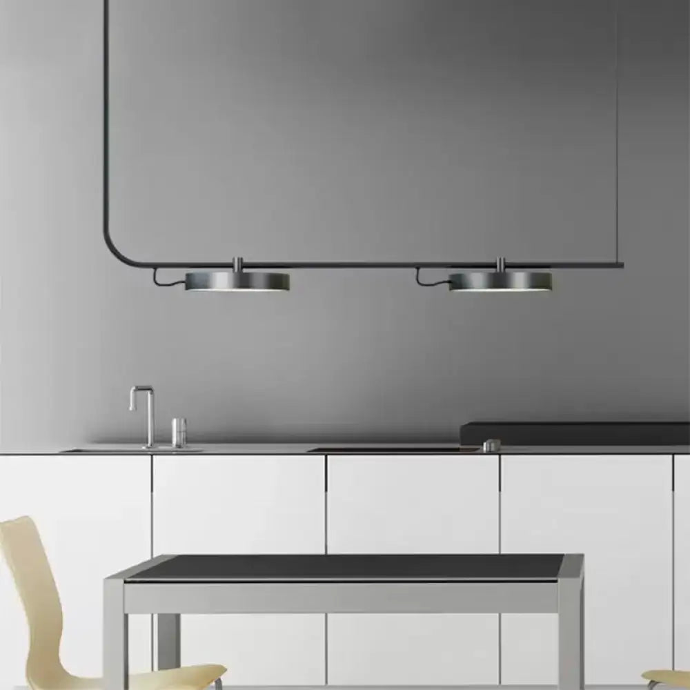 Modern black & white chandelier dining room pendant light