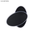 Modern black & white double oval wall sconce lamp bedroom light