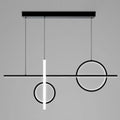 Modern black & white geometric pendant light – parlour acrylic shade