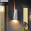 Modern black & white geometric wall sconce bedroom wall lamp
