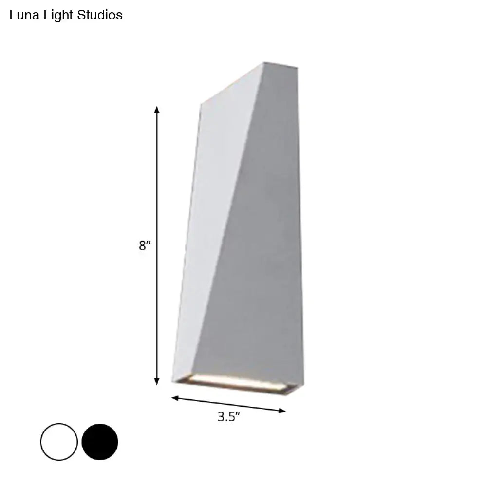 Modern black & white geometric wall sconce bedroom wall lamp