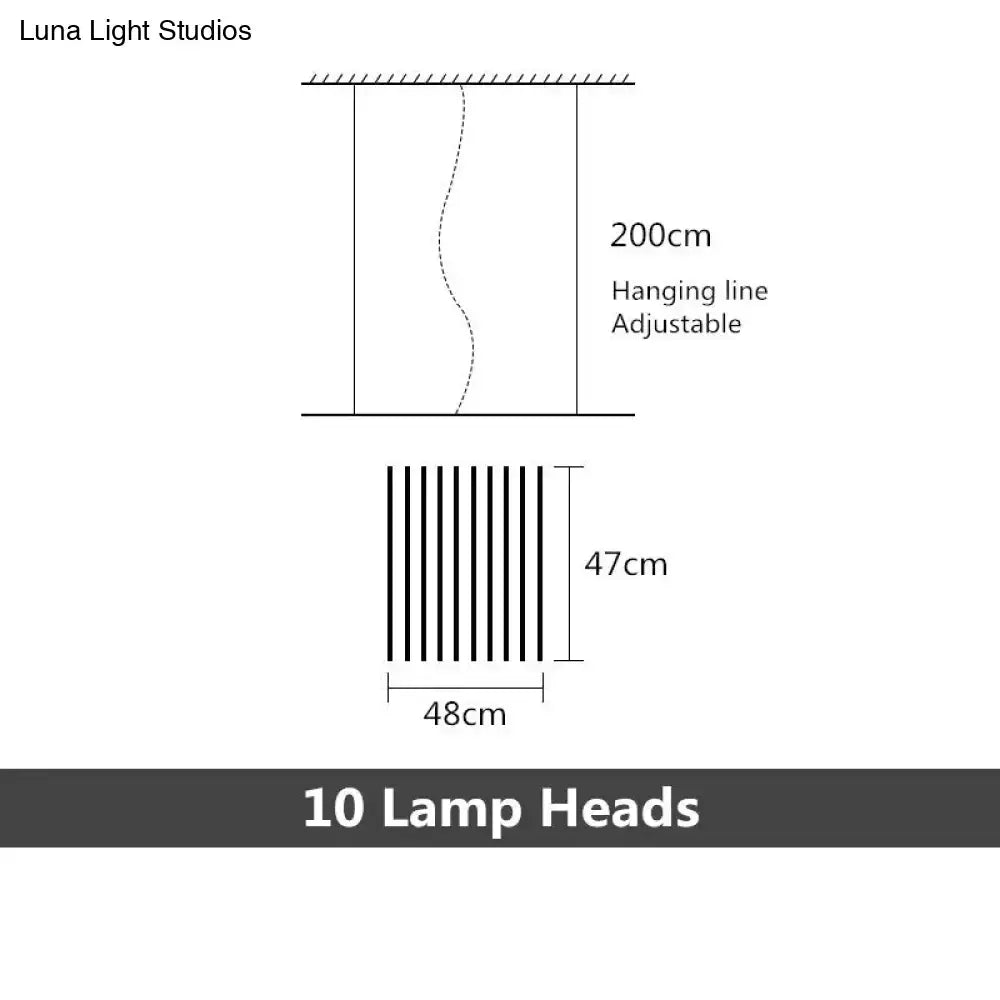 Modern black & white led chandelier – living room pendant light