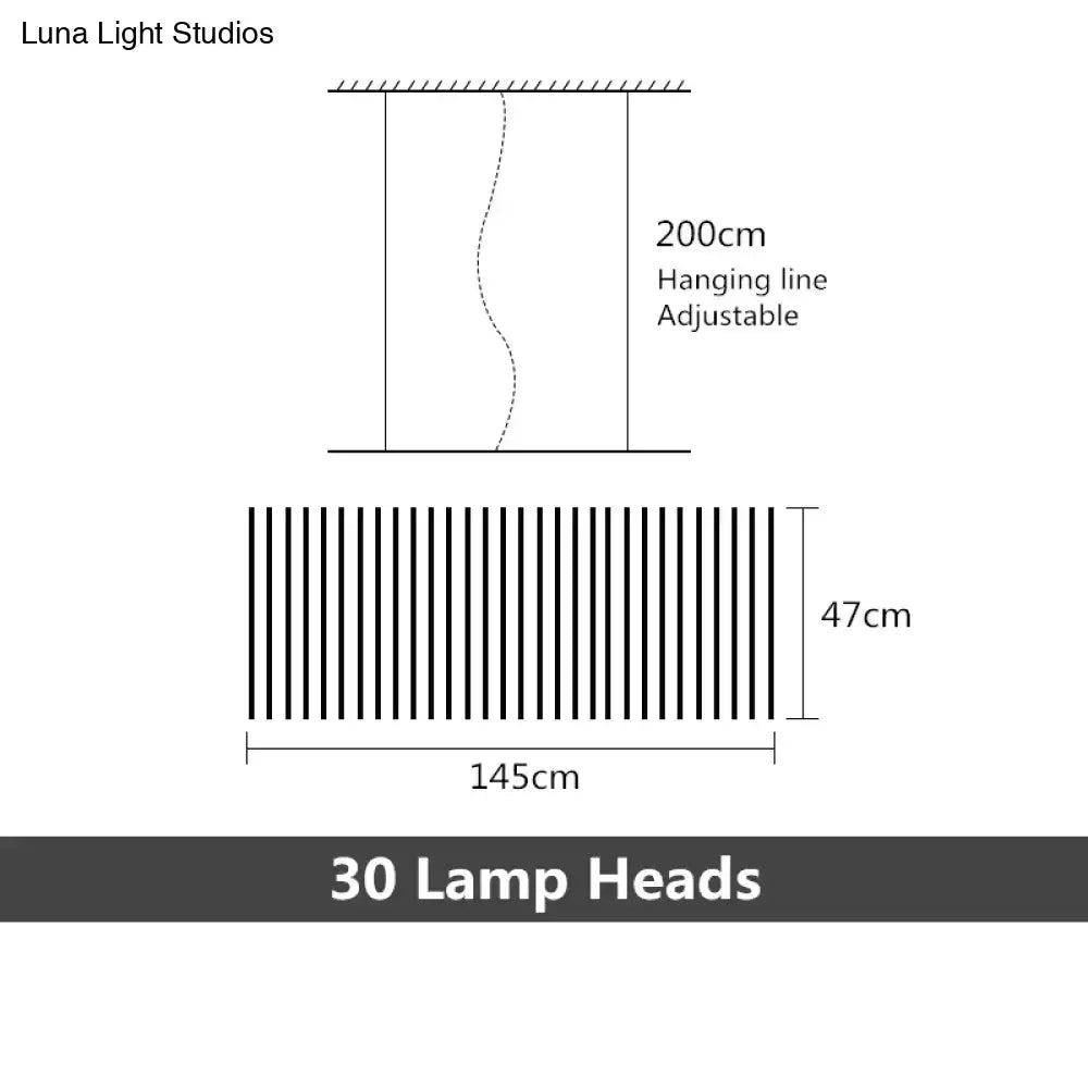 Modern black & white led chandelier – living room pendant light
