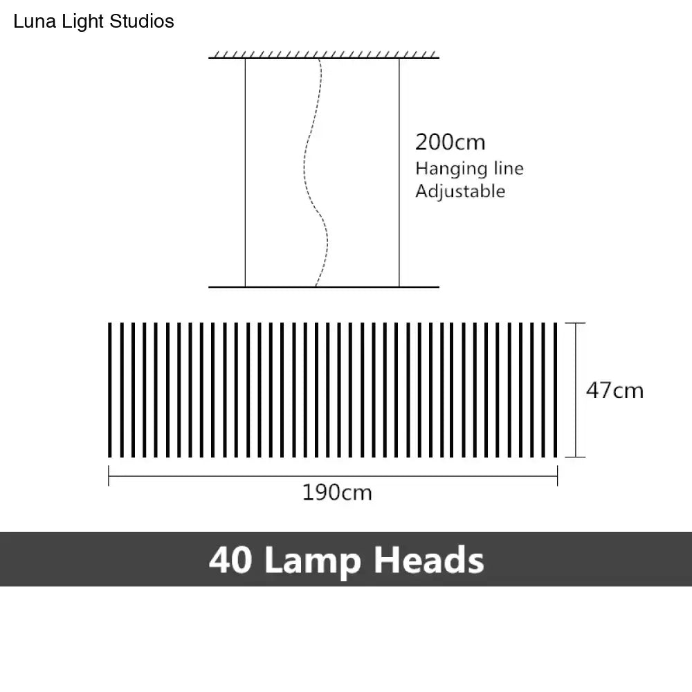 Modern black & white led chandelier – living room pendant light