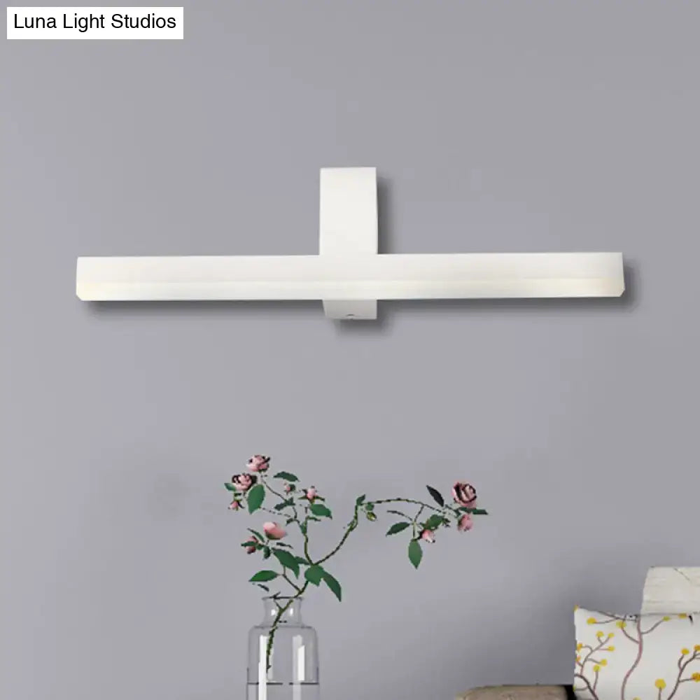 Modern black & white led vanity light bathroom wall sconce warm color temperature