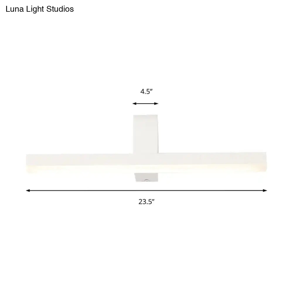 Modern black & white led vanity light bathroom wall sconce warm color temperature