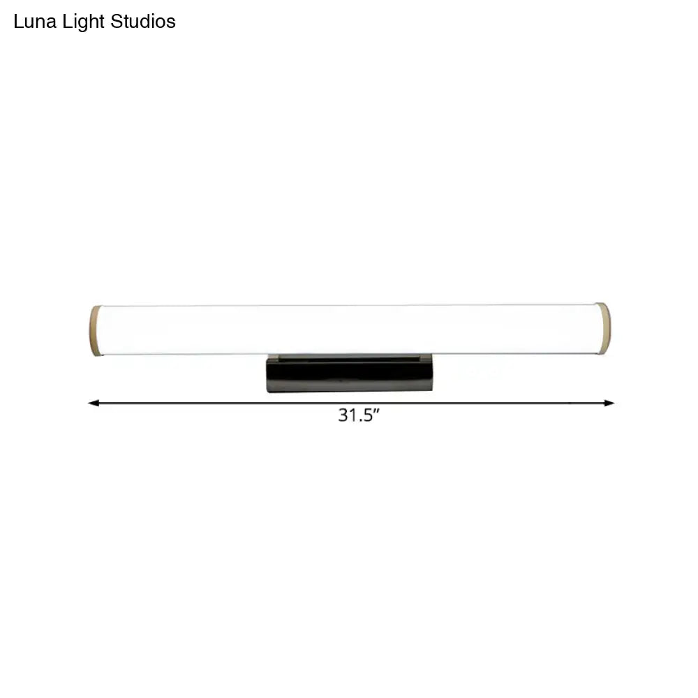 Modern black & white led vanity mirror light bathroom sconce