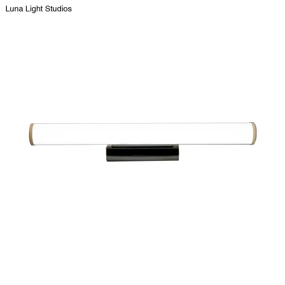 Modern black & white led vanity mirror light bathroom sconce