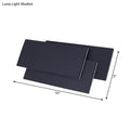 Modern black & white led wall lamp bedroom fixture height 5in