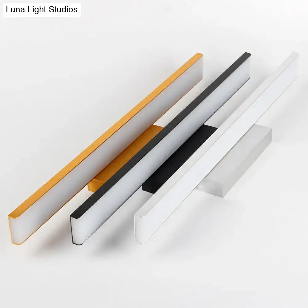 Modern black & white led wall light bathroom fixture 110v-120v