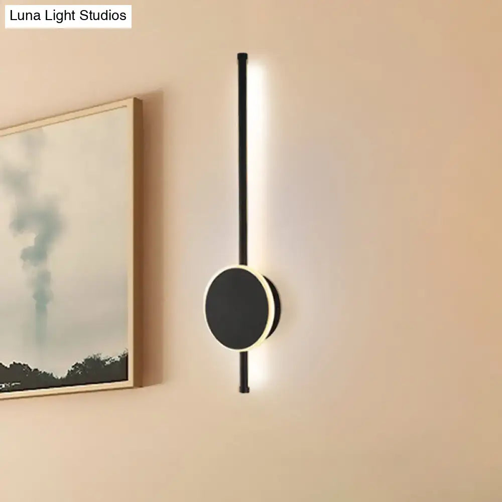Modern black & white led wall sconce bedroom warm color temperature