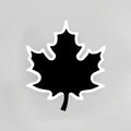 Modern black & white maple leaf sconce light bedroom wall decor
