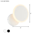Modern black & white minimalist led wall sconce – living room light