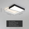Modern black & white rectangular ceiling light bedroom lamp ceiling