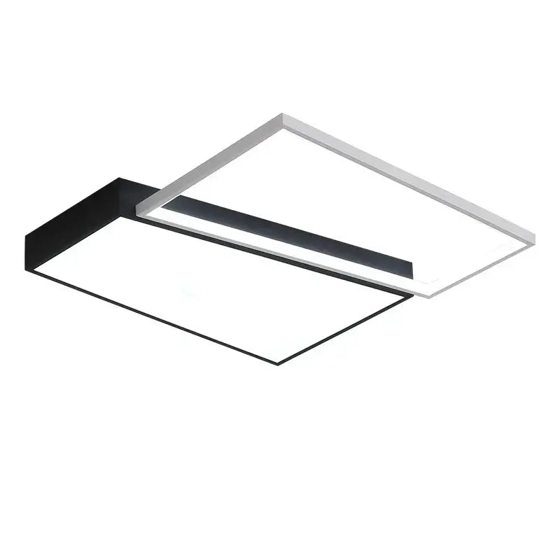 Modern black & white rectangular ceiling light bedroom lamp ceiling