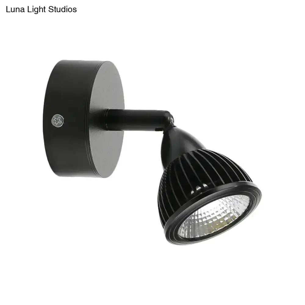 Modern black & white rotatable wall light – bedroom led spotlight