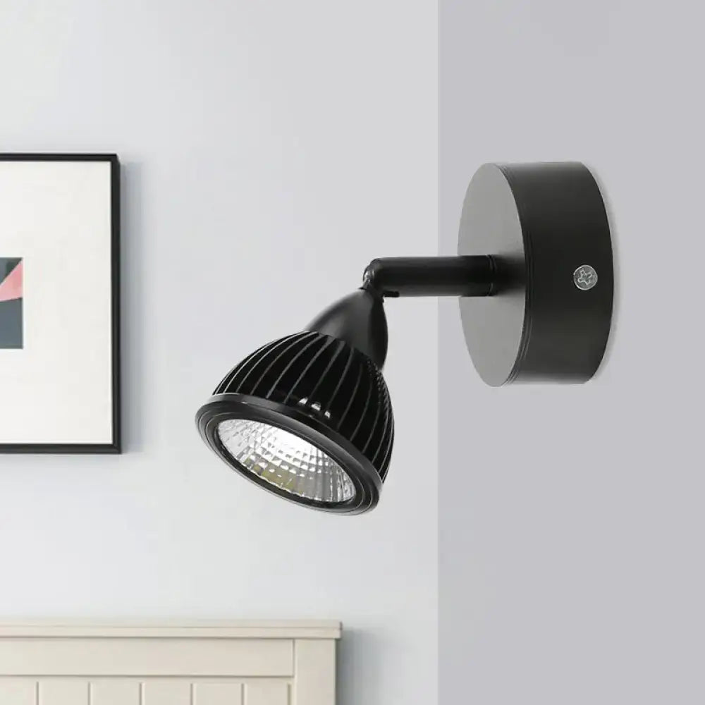 Modern black & white rotatable wall light – bedroom led spotlight