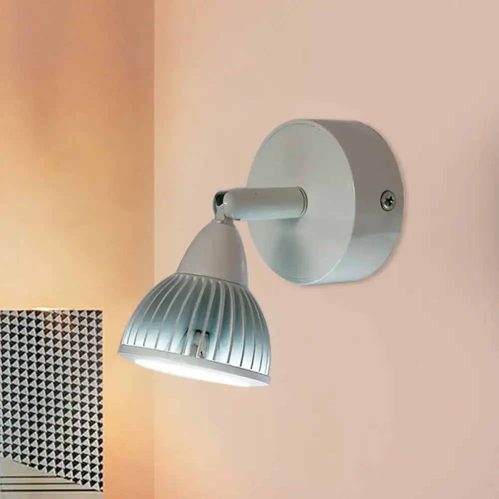 Modern black & white rotatable wall light – bedroom led spotlight