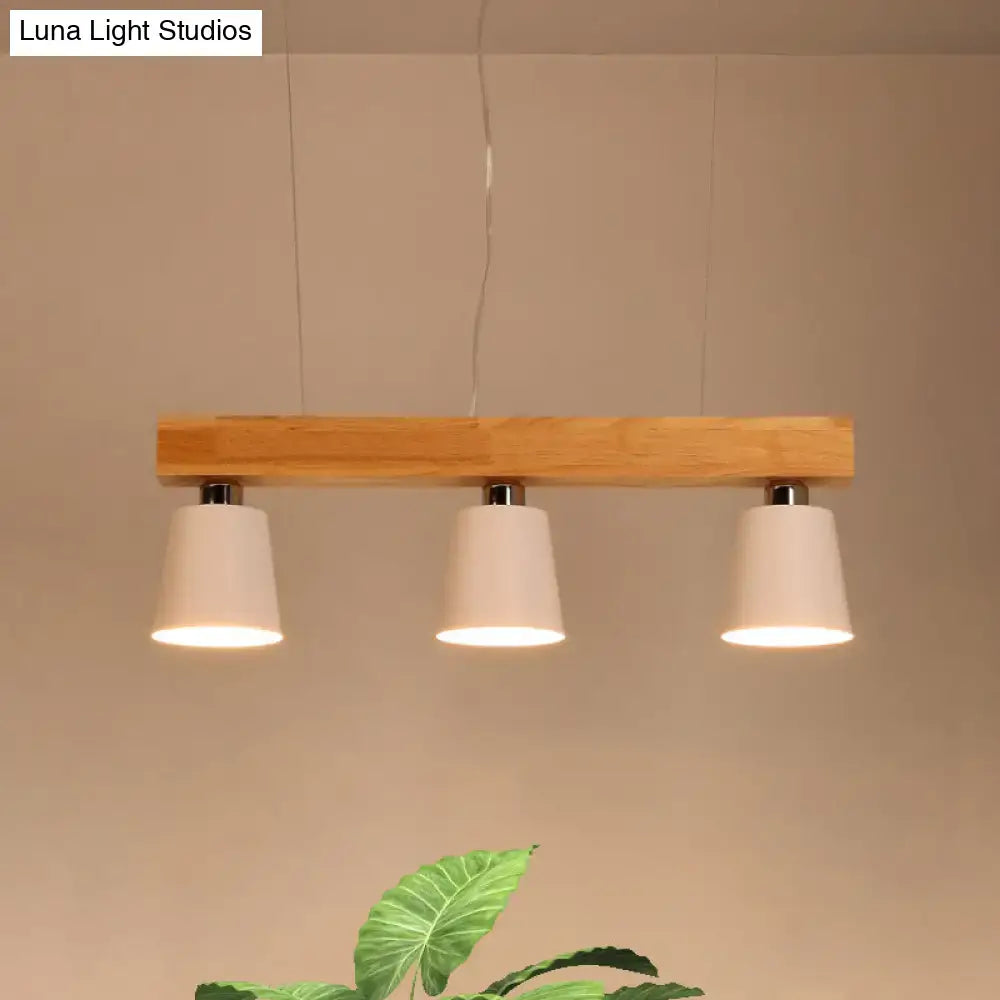 Modern black & white tapered ceiling light – kitchen island beam