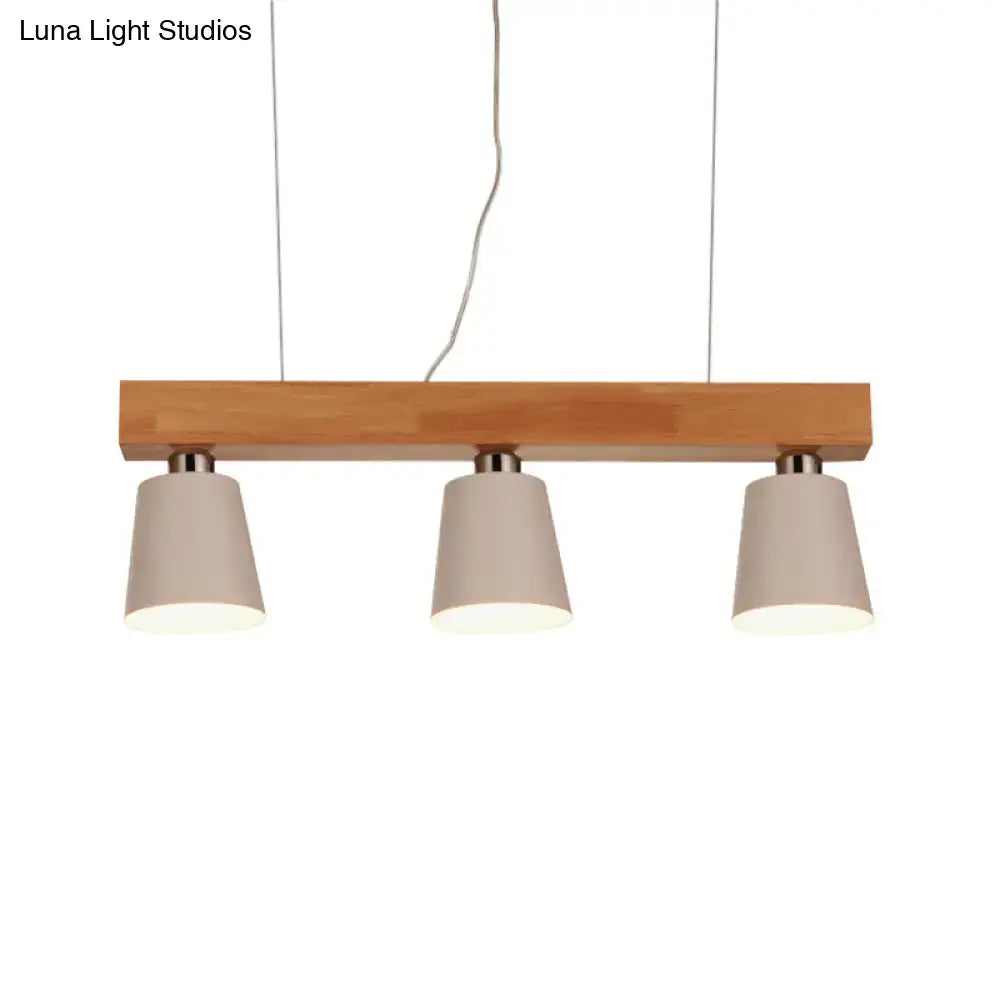 Modern black & white tapered ceiling light – kitchen island beam
