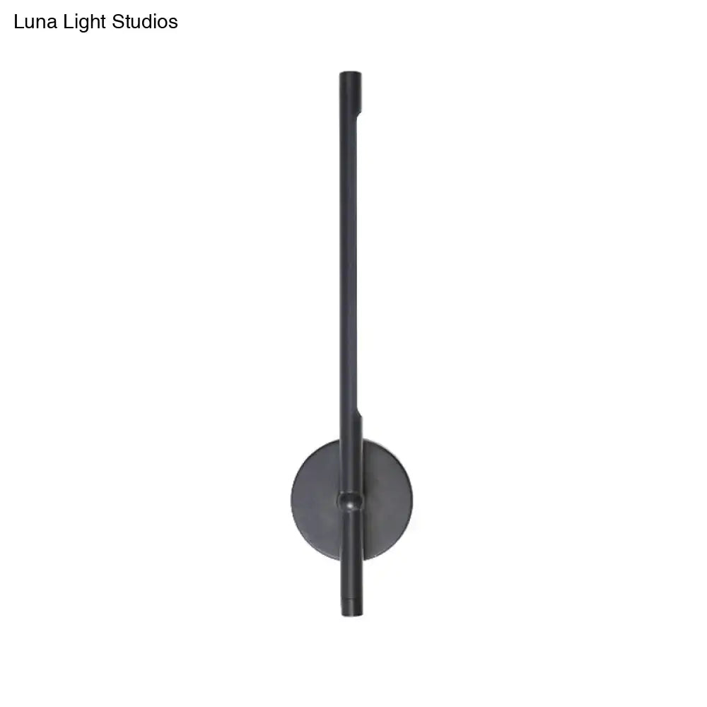 Modern black & white tubular led sconce – bedroom direct wired light
