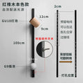 Modern black & white wooden wall lamp living room sconce