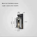 Modern blue glass dome wall sconce lamp – bedroom gold base light