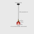 Modern blue red & gold glass led hanging lamp dining room decor