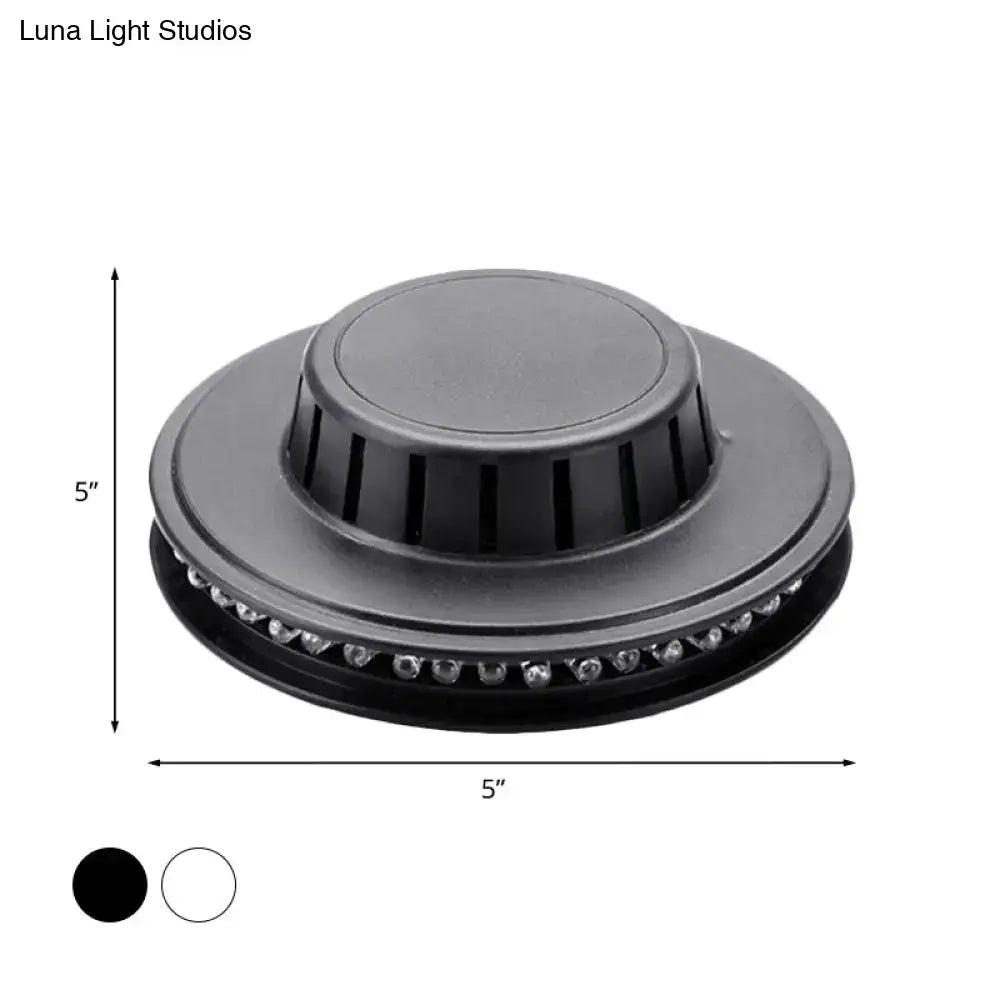 Modern blue ufo karaoke bar wall light black & white led bedroom