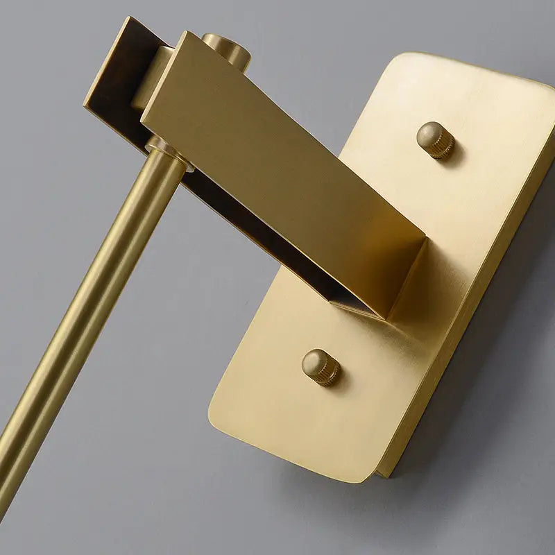Modern brass and amber glass wall sconce – bedroom modern wall light