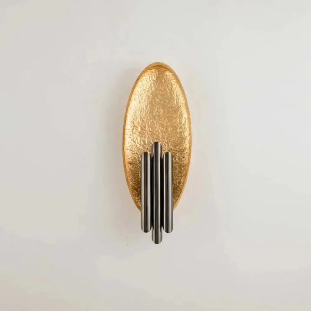 Modern brass and glass wall light bedroom sconce with e12 e14 base