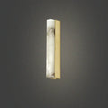 Modern brass and white onyx wall lighting – living room sconce