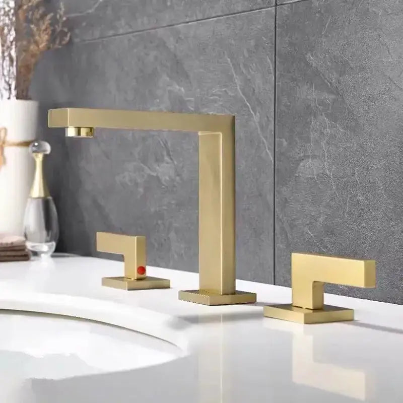 Modern brass black basin faucet bathroom waterfall sink tap