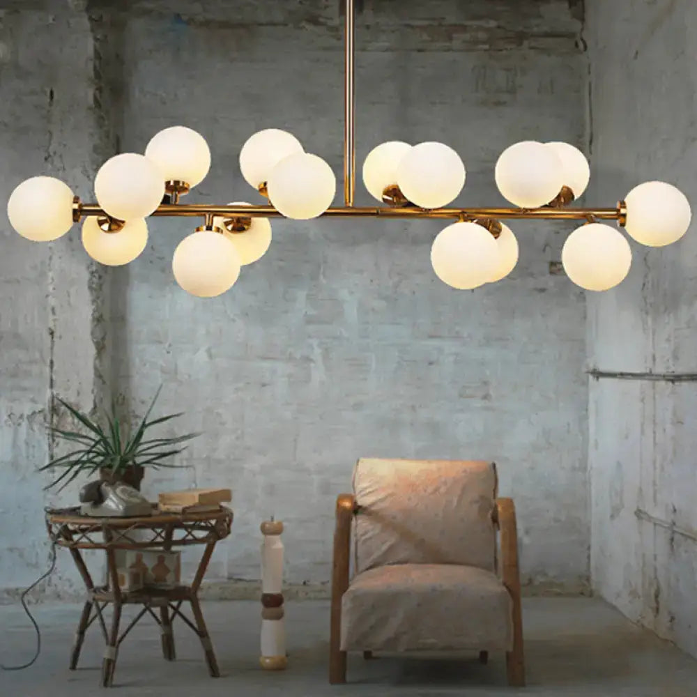 Modern brass bubbled island light fixture dining room chandelier