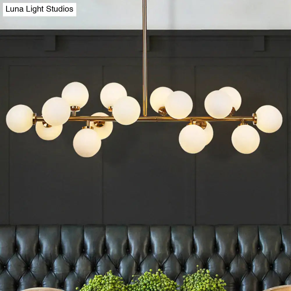 Modern brass bubbled island light fixture dining room chandelier