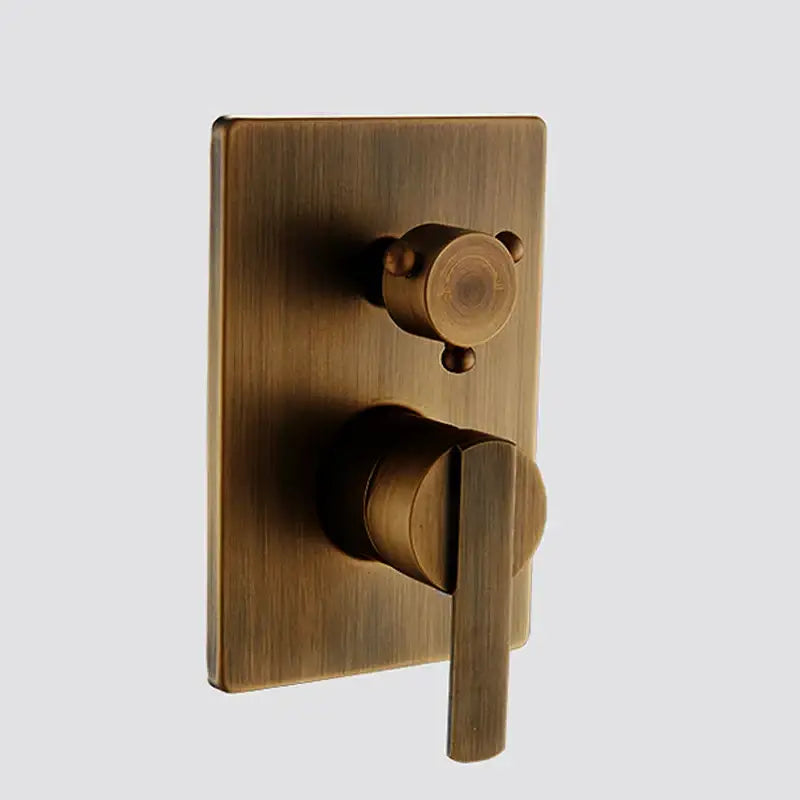 طقم خلاط دش مطري ثلاثي مخفي نحاسي حديث للحمام